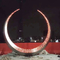 Esculturas de aço inoxidável Art Zr-Brass exterior ASTM 316 da linha fina da Lua cheia